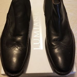 Black lumiani boots sz 12